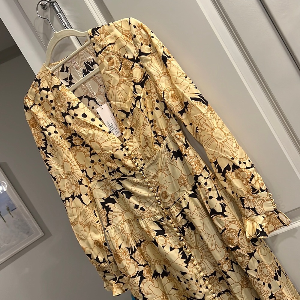 Rebecca Taylor Pop Art Fleur Silk Maxi